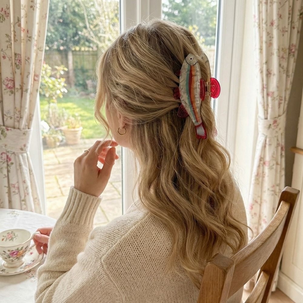 Lifestyle In Korean - Hairpin Ocean Animal Hair Claw Tuna