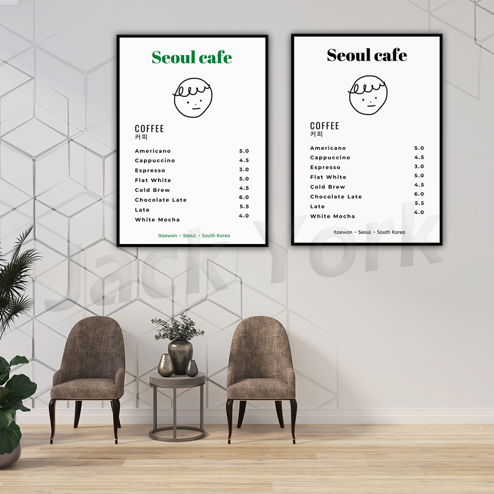 Seoul Cafe Print Wall Art Prin - Korean Arts And Lifestyle review and price