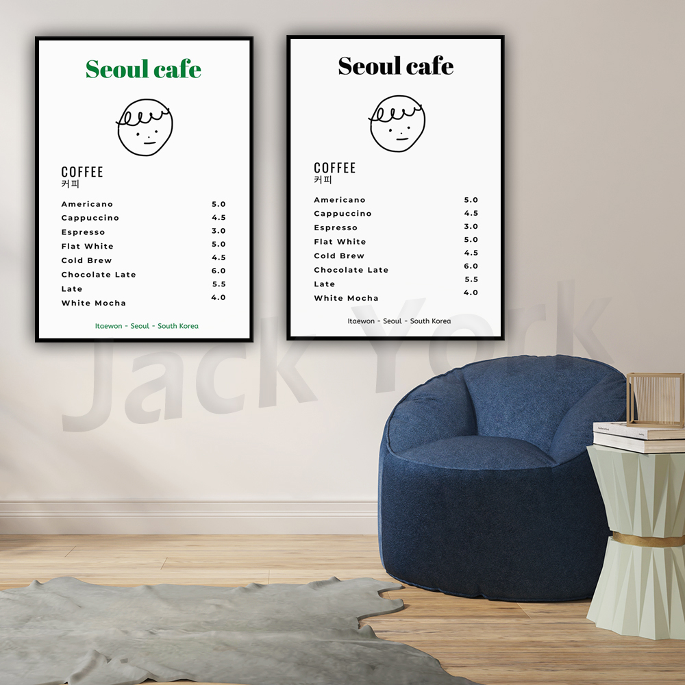 Seoul Cafe Print Wall Art Prin - Korean Arts And Lifestyle review and price
